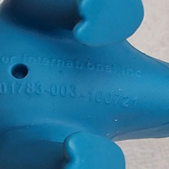 Vintage Blue Purple Dinosaur Figure Toy Cake Topper Bath Toy Greenbrier Intl - Picture 9 of 11